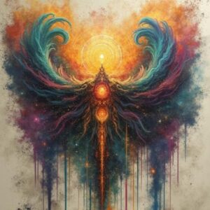 Bindrune energy and strength symbol – vitality and inner power support