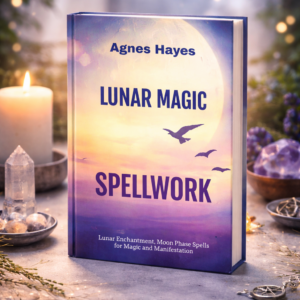 Lunar magic spellbook PDF with moon phase rituals, manifestation spells and spiritual practices by Agnes Hayes