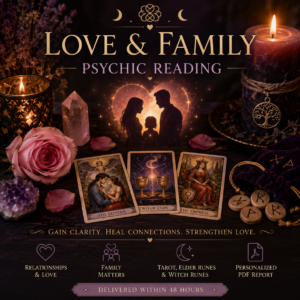 Love & Family Psychic Reading with Tarot, Elder Runes and Witch Runes by Agnes Hayes