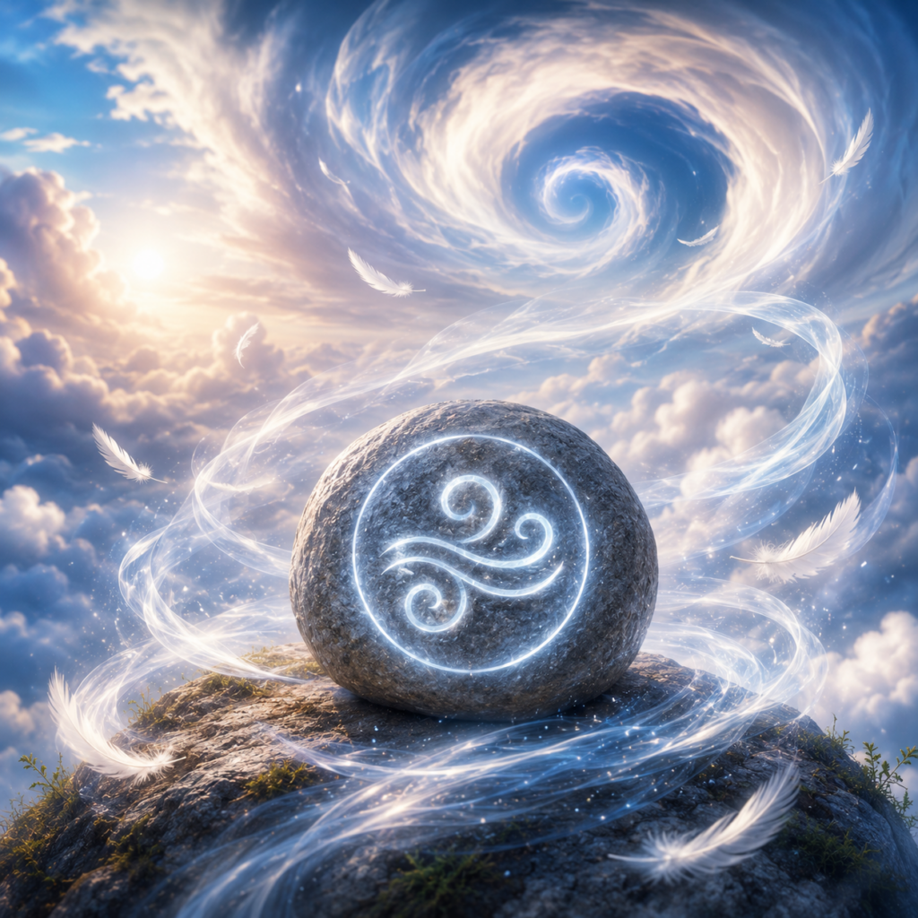 Air element in Synara Healing™ representing clarity, intuition, spiritual awareness, and inner peace