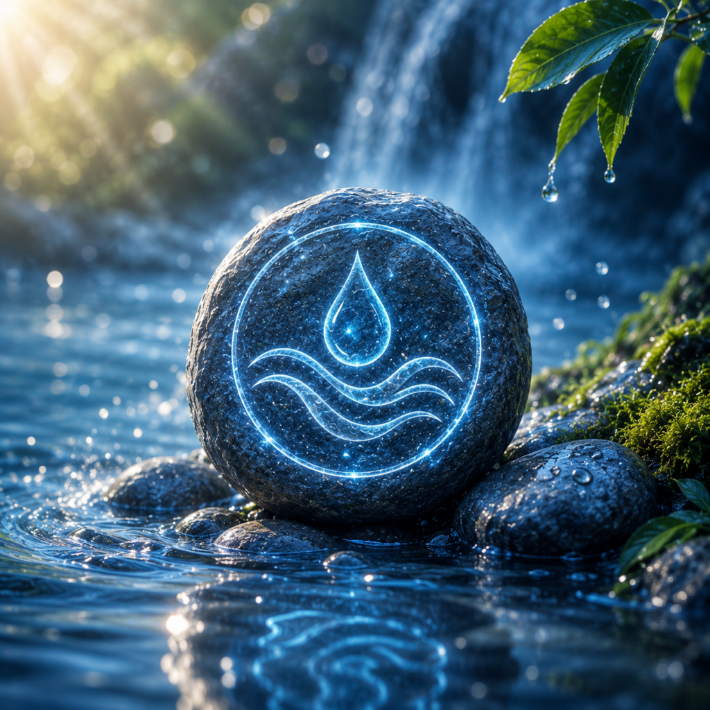Water element in Synara Healing™ representing emotional healing, cleansing, renewal, and energetic flow