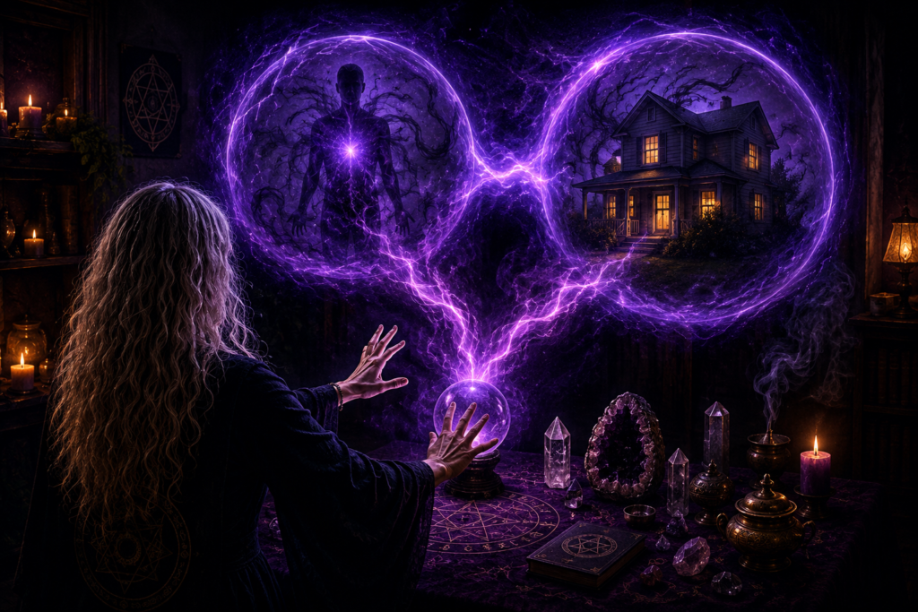 Remote person and house entity removal with spiritual energy cleansing