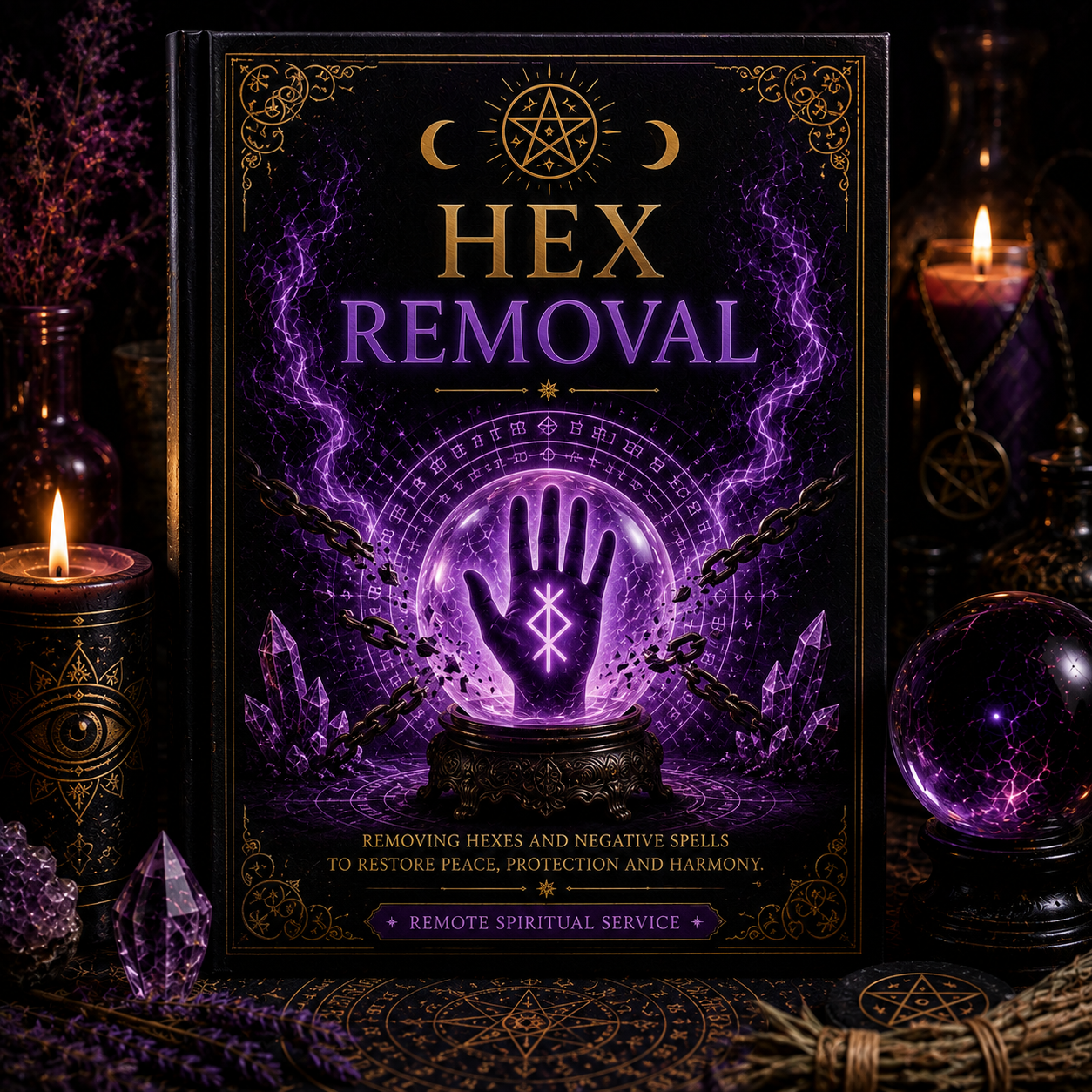 Remote Hex Removal service for clearing hexes and negative magical influences