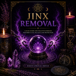Remote Jinx Removal service for clearing jinxes and negative energetic influences